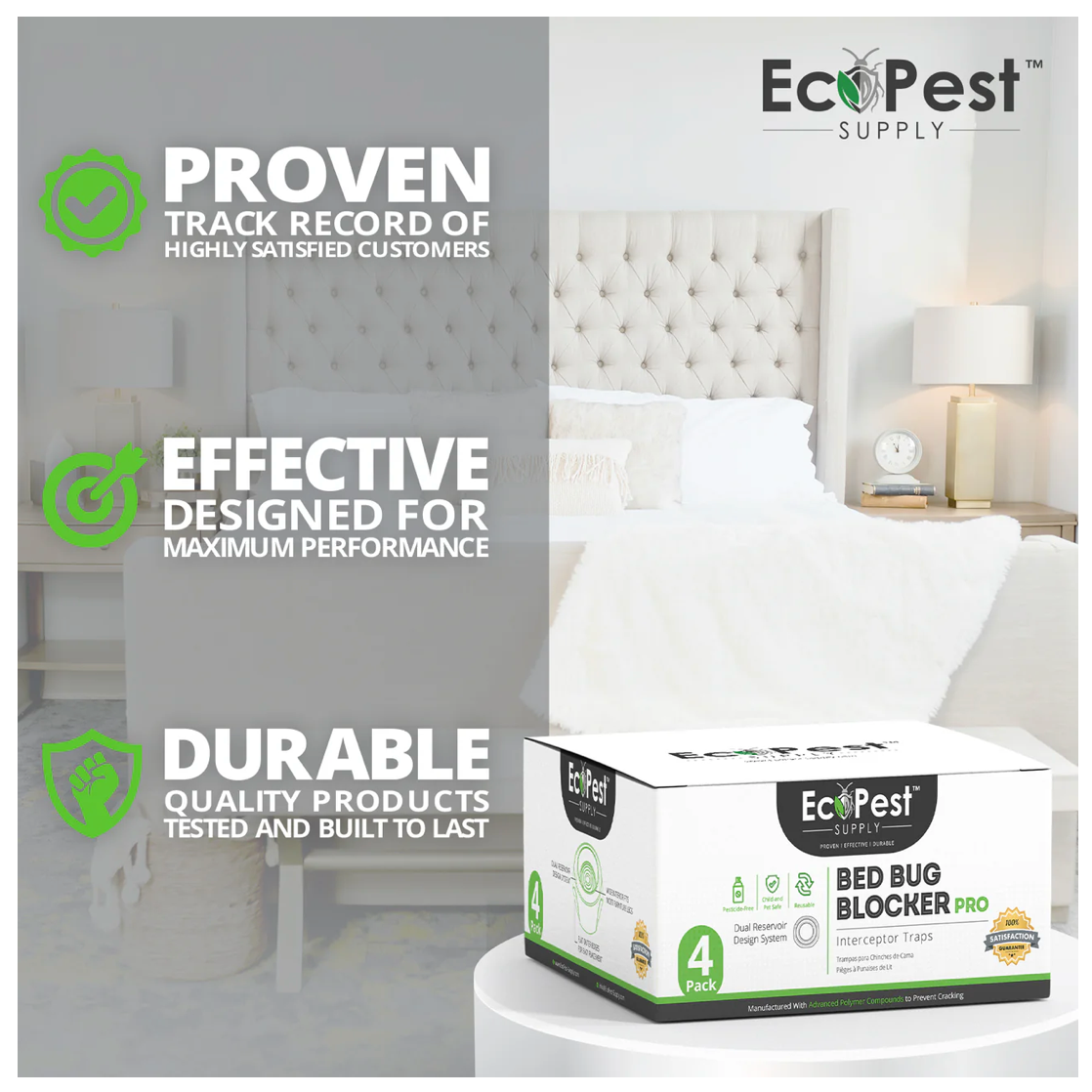 Bedbug-Free Interceptors